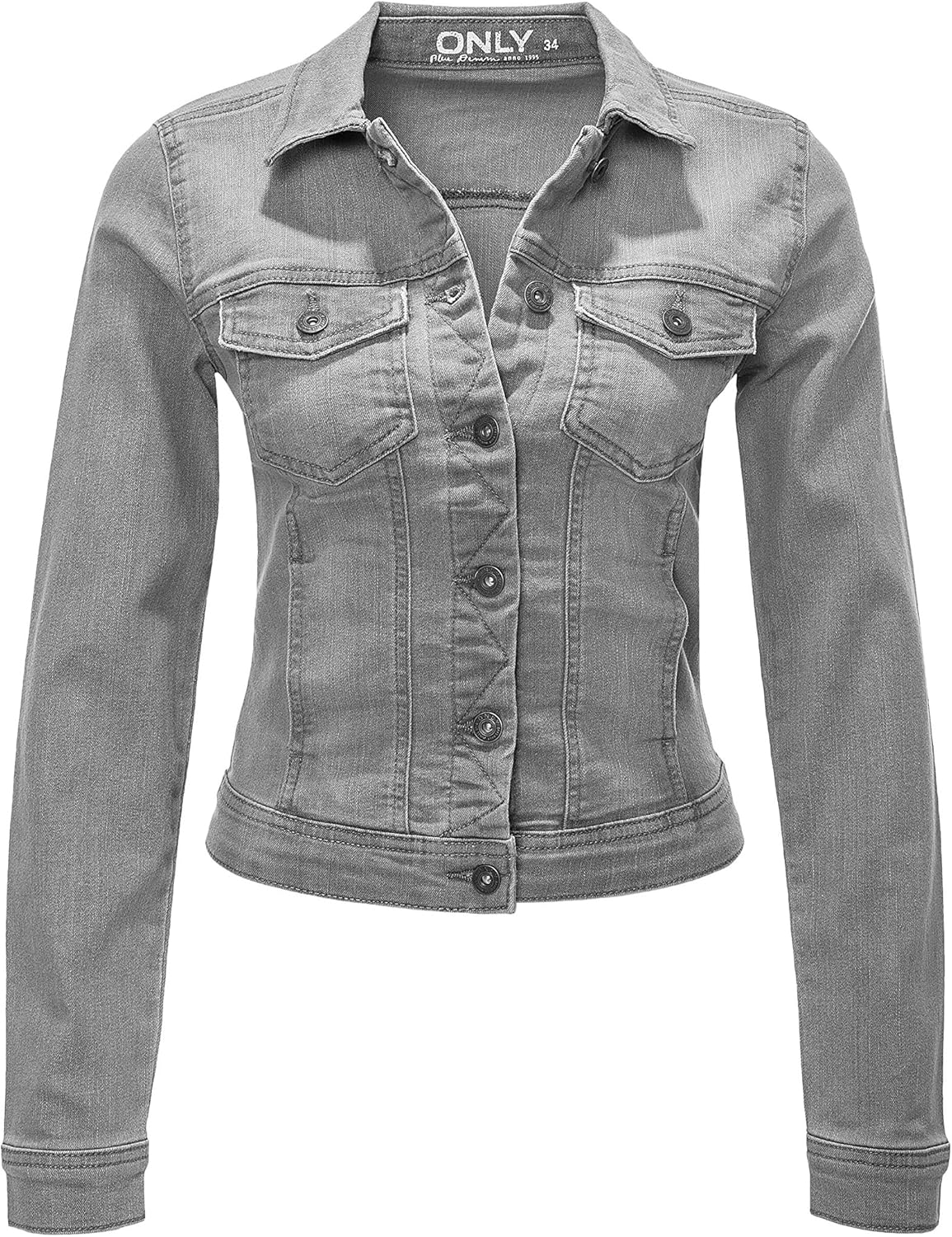 gray jean jacket womens