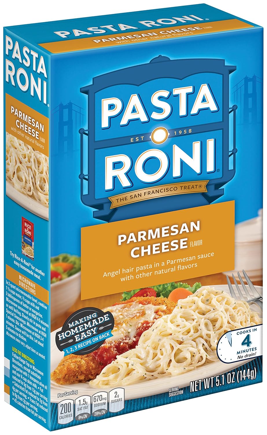 Pasta Roni Parmesan Cheese Nutrition Nutrition Pics