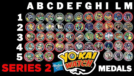 title=Medaglia a Scelta Per Orologio Yo-Kai Watch- RARE- serie 2 ( 1 solo pezzo )
