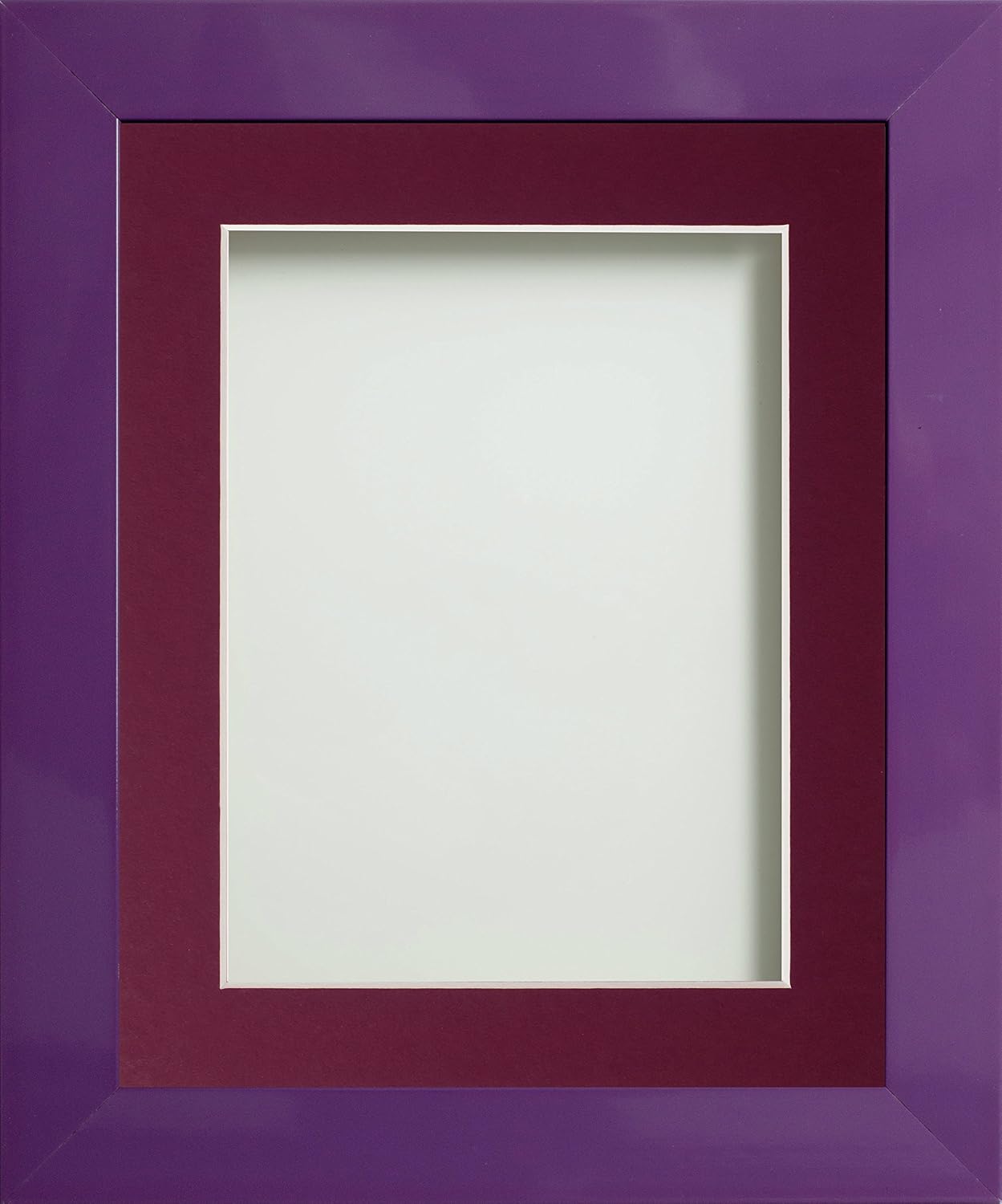 Frame Company Candy Range Picture Photo Frame with Plum Mount for Image Size 16 x 12 Inches - 20 x 16 Inches, Purple