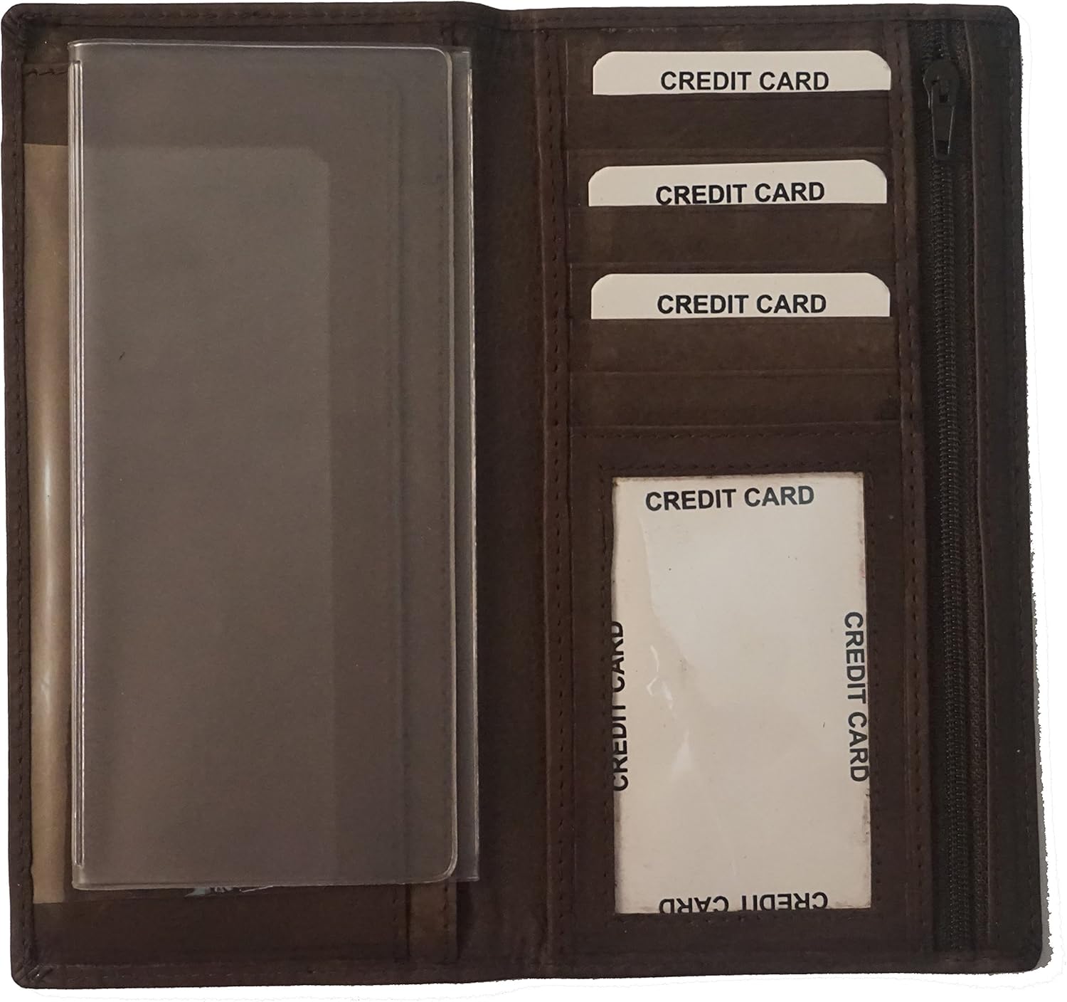 Set of 2 Heavy Duty Vinyl Checkbook Protector/Divider wallet inserts Made in USA: Clothing
