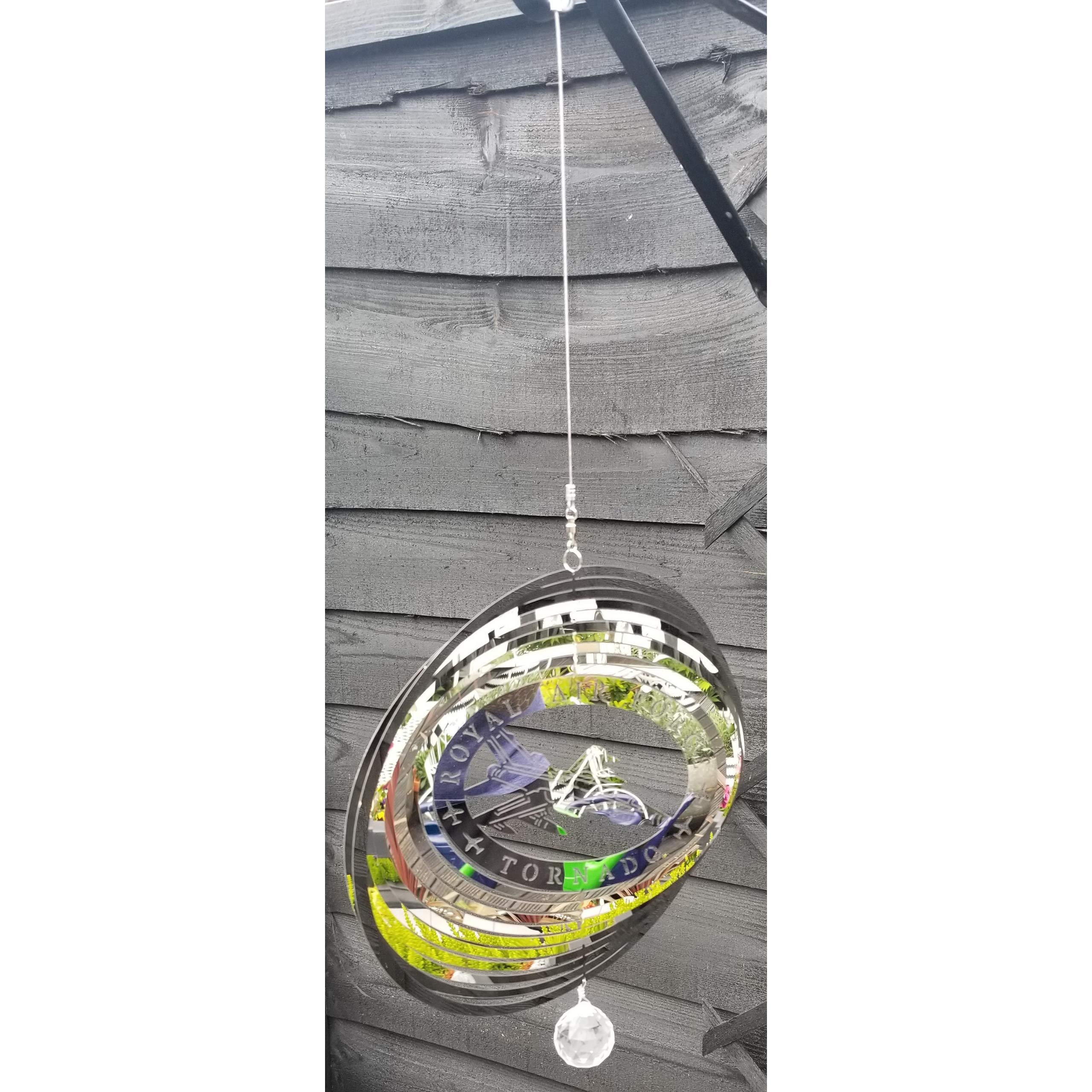 Stainless Steel Garden Wind Spinner - Tornado Fighter