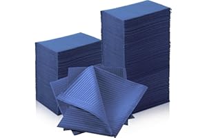 Newwiee 750 Pcs Disposable Dental Bibs Bulk Waterproof Tattoo Sheet Patients for Lash Nail Art Tray Cover 13" x 18"(Blue)