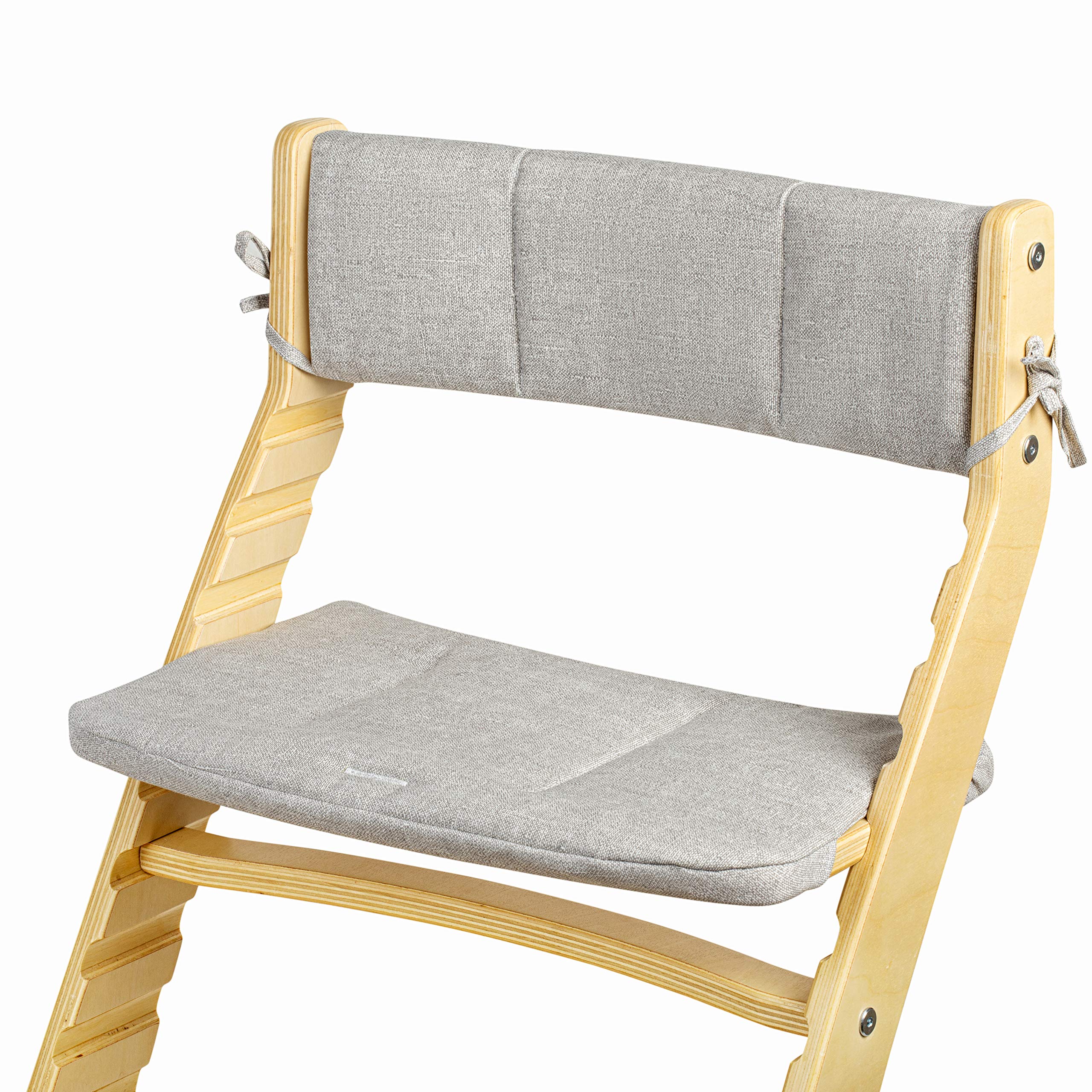 Fornel High Chair Cushion for Wooden Highchair - Toddler Chair Seat Cover - Dining highchair Cover pad - Adjustable with Back Rest and Seat Replacement Cotton Washable