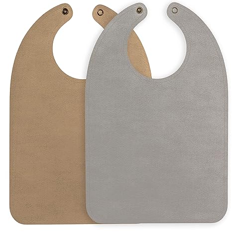 leather baby bib
