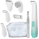 Remington Smooth & Silky Body & Bikini Kit, Cordless bikini trimmer and shaver for women, Waterproof for grooming in the shower, White/Green