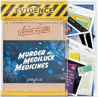 Cryptic Killers Murder Mystery Game: Murder at MediLuck Medicines