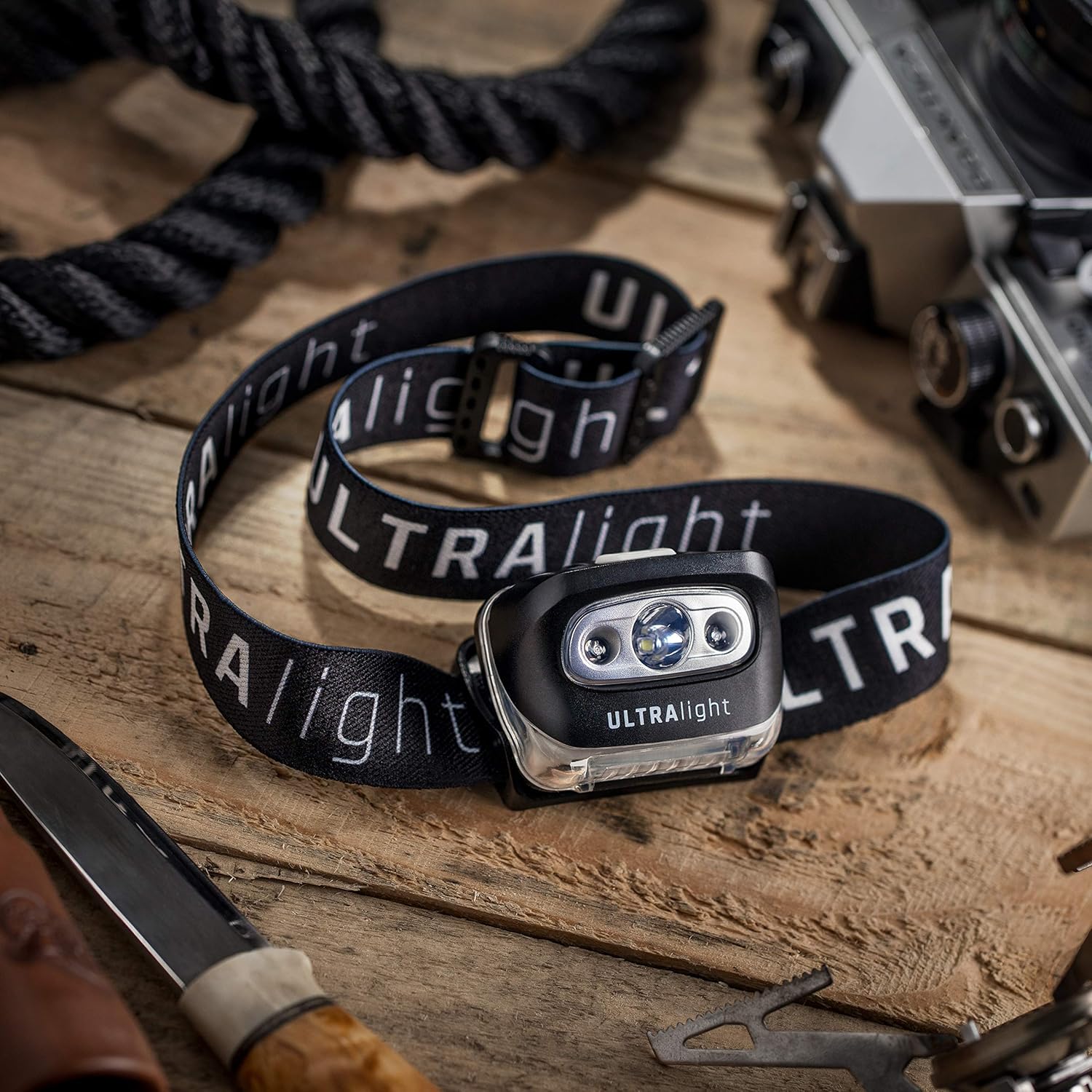 Ultralight NOVA Headlamp - Ultra Bright LED, Lightweight, Waterproof, Comfortable Headband, Running, Camping, Hiking, Climbing, Fishing, Hunting, Jogging, Working - Headlight Includes Red Light - - 