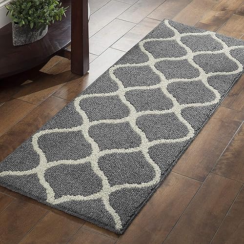 Maples Rugs Runner Rug Rebecca 1'9 x 5' Non Skid Hallway Carpet Entry