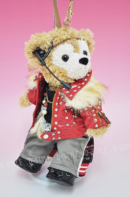 Amazon ダッフィースタイル ポーチサイズ ダッフィー シェリーメイ ぬいぐるみにピッタリの服 人気アイドル 革ジャン風レッド衣装k 着せ替えコスチューム Dp363 ドレス アクセサリー おもちゃ