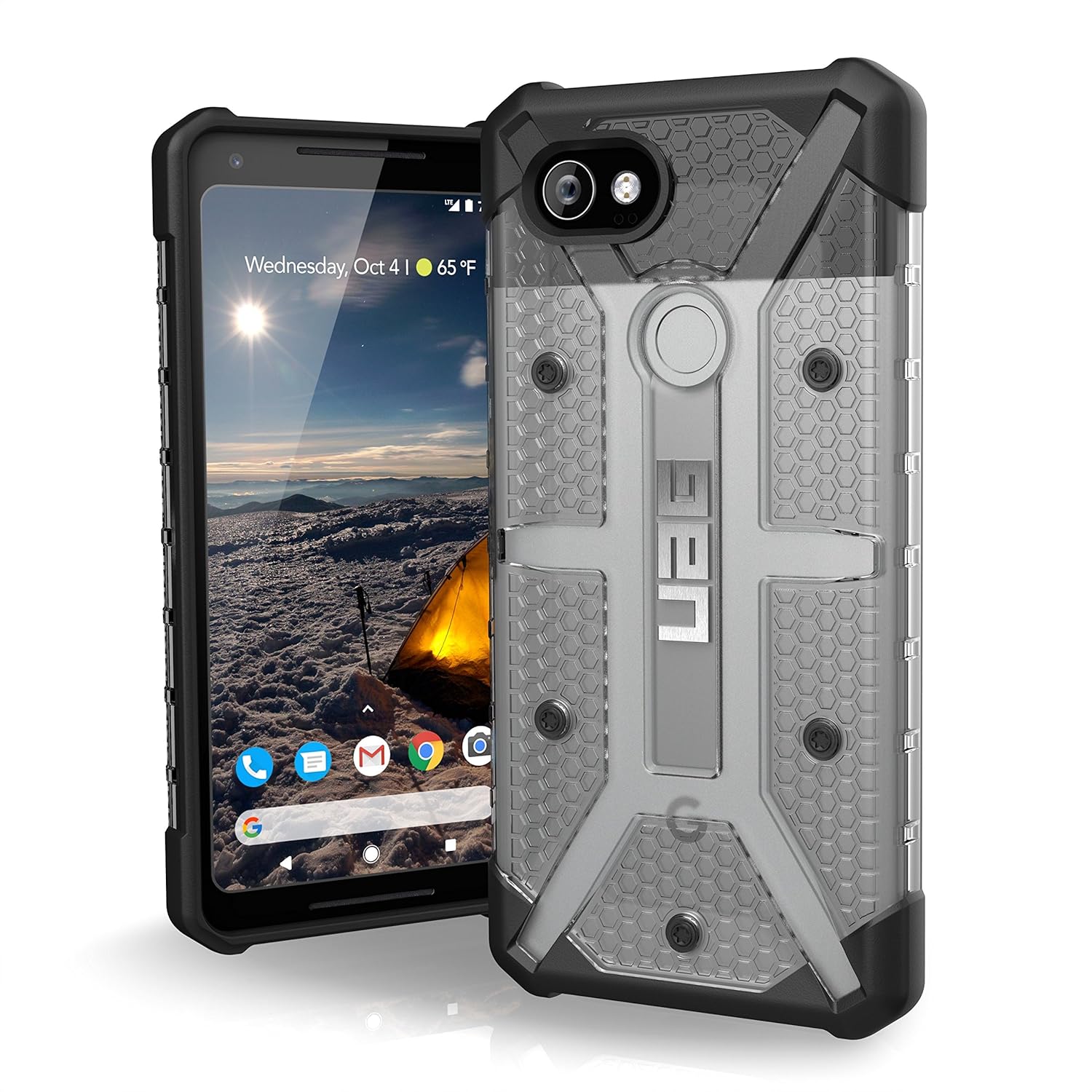 URBAN ARMOR GEAR [UAG Google Pixel 2 XL [6inch Screen] Plasma FeatherLight Rugged [Ice