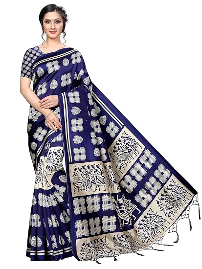 Winza Designer Womens Art Silk Saree With Blouse (HYUNDAI)