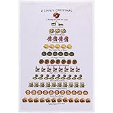 Mistletoe & Co. A Cook's Christmas 100% Cotton Kitchen Tea Towel, 18" x 26"