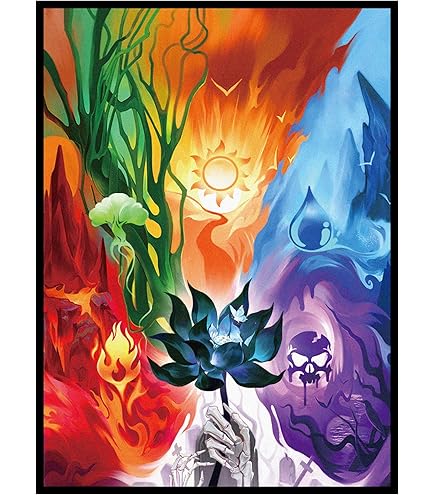 Amazon.com: MTG Card Sleeves 100CT,Standard Size Sturdy MTG Sleeves Matte  Back Finish for Baseball,Trading Cards (Colorful Patterns) : Toys & Games