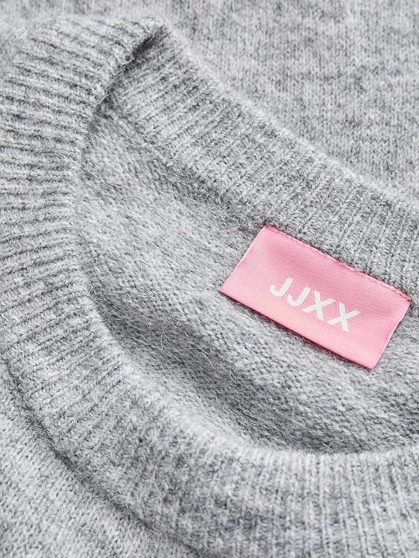 Jxevi Crew Neck Knit, Color Gris, M para Mujer