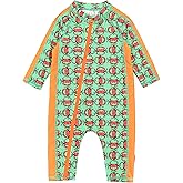 SwimZip Boys' Long-Sleeve UPF 50+ Swimsuit for Baby, Toddler, & Little Boys