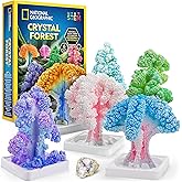 National Geographic Craft Kits for Kids - Crystal Growing Kit, Grow 6 Crystal Trees in Just 6 Hours, Educational Craft Kit with Art Supplies, Geode Specimen, STEM Arts & Crafts Kit (Amazon Exclusive)