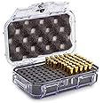 Seahorse 100 Round Locking Bullet / Ammo Storage Box - Mil Spec / Waterproof / USA Made / Dust Proof / Airtight - for 9mm .40 10mm 5.56 NATO Caliber Ammunition (Clear)