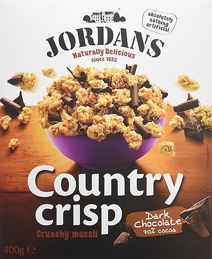 Jordans - Country crisp - Bolitas de cereales crujientes con rizos de chocolate negro - 400