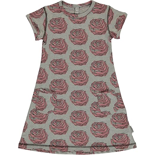 Maxomorra Kurzarm-Kleid Sommerkleid Tunikakleid mit Taschen Motiv