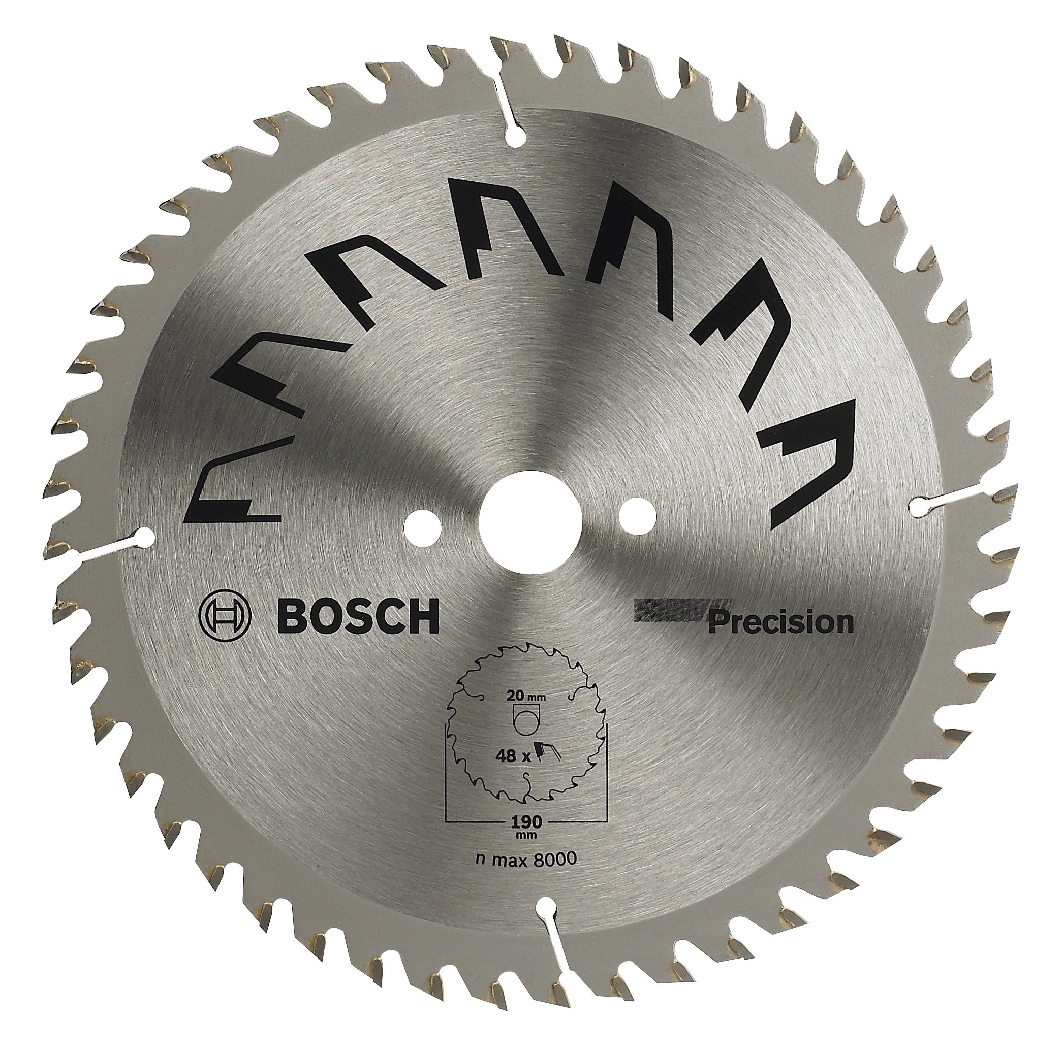 Bosch 1x Circular Saw Blade Precison (for Wood, Ø 315 x 3.2/2.2 x 30 mm, 48 Teeth, ATB, Accessories for Circular Saws)