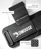 DMoose Fitness Heavy Duty Weight Lifting Hooks Pair 500 Lbs Capacity view 3