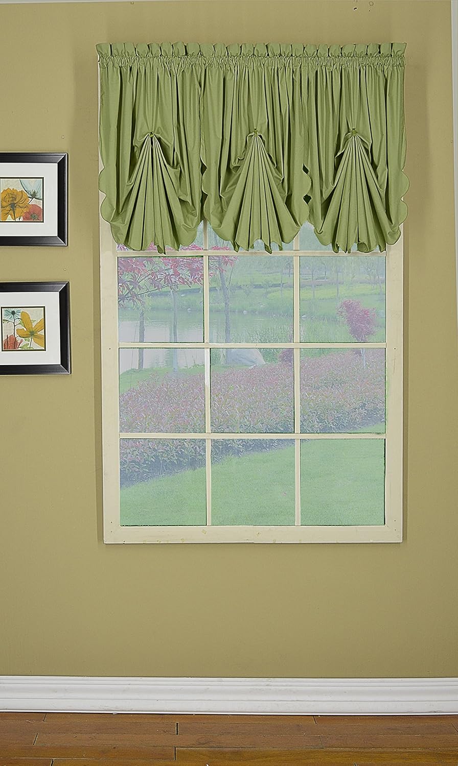 Today's Curtain Orleans Fan Insert Tambour Scallop Edge