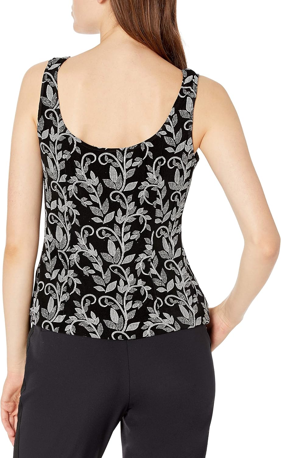 Alex Evenings Women's Mandarin Neck Twinset Tank Top and Jacket Petite Regular at  Women’s Clothing store