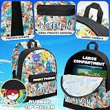 Pokemon Backpack Pikachu Charizard Rucksack School Bag Adjustable Straps view 4
