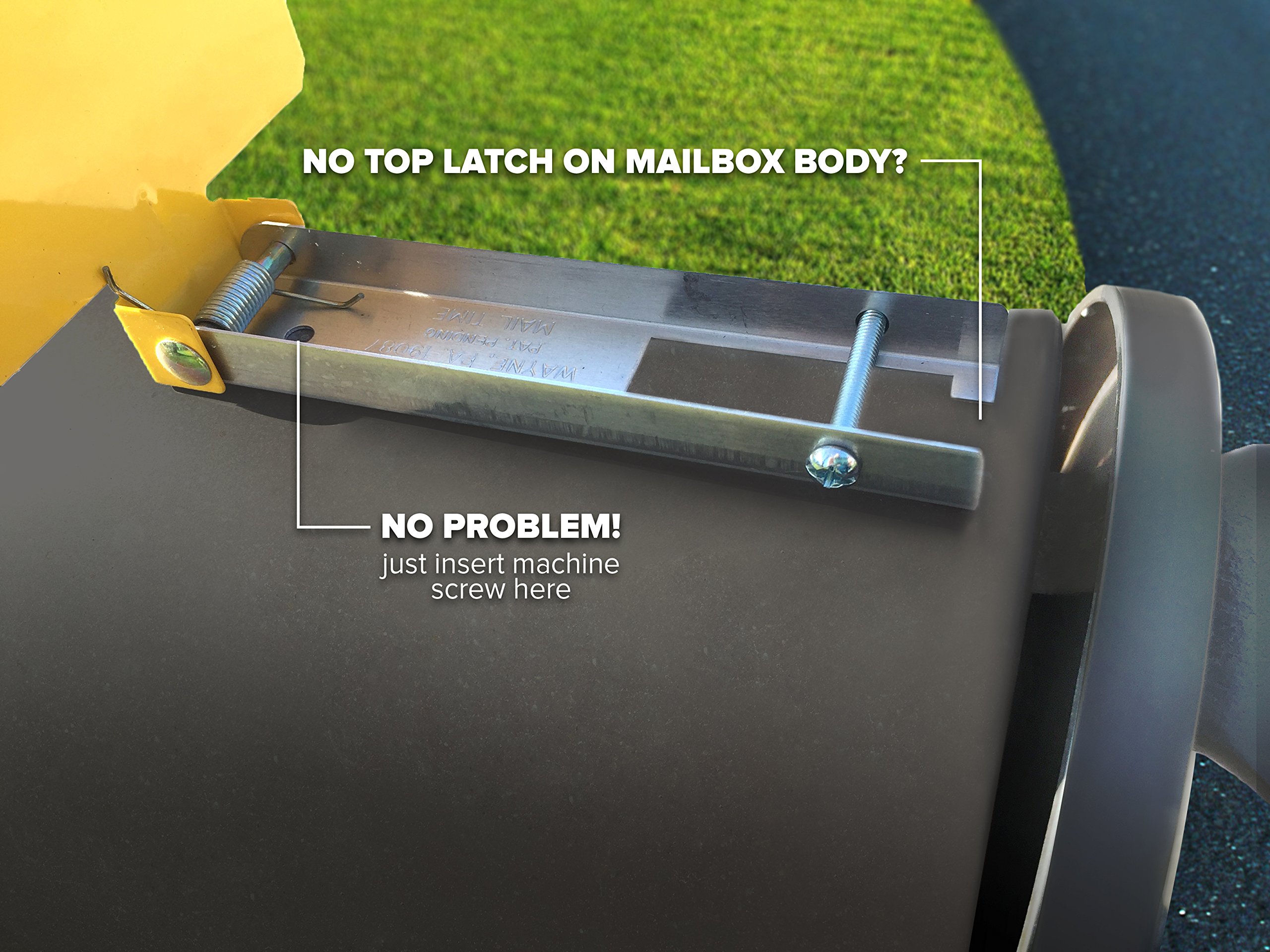 Mail Time! ® Yellow Mailbox Alert Signal Flag For Long Driveways on