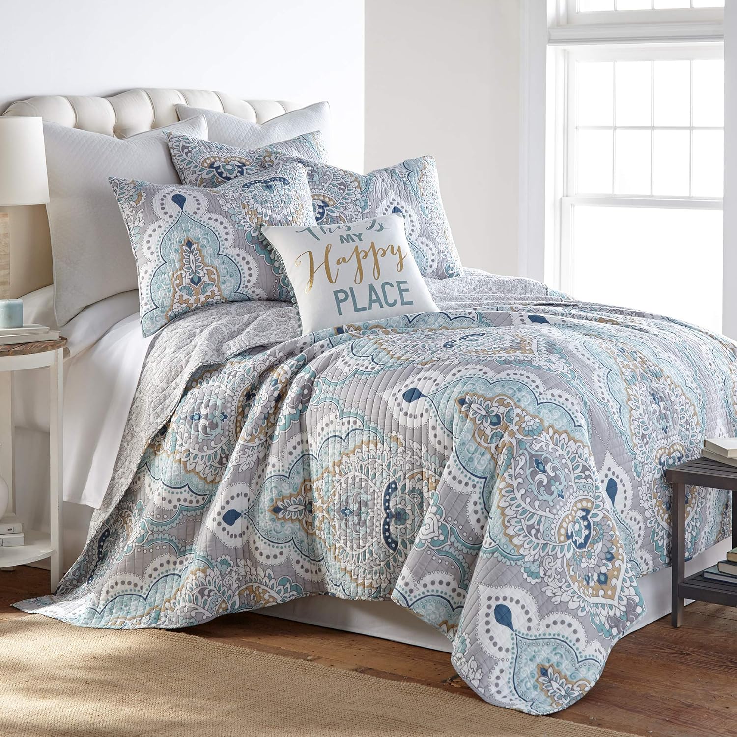 Levtex Home Olyria Quilt Set Full/Queen Quilt + Two