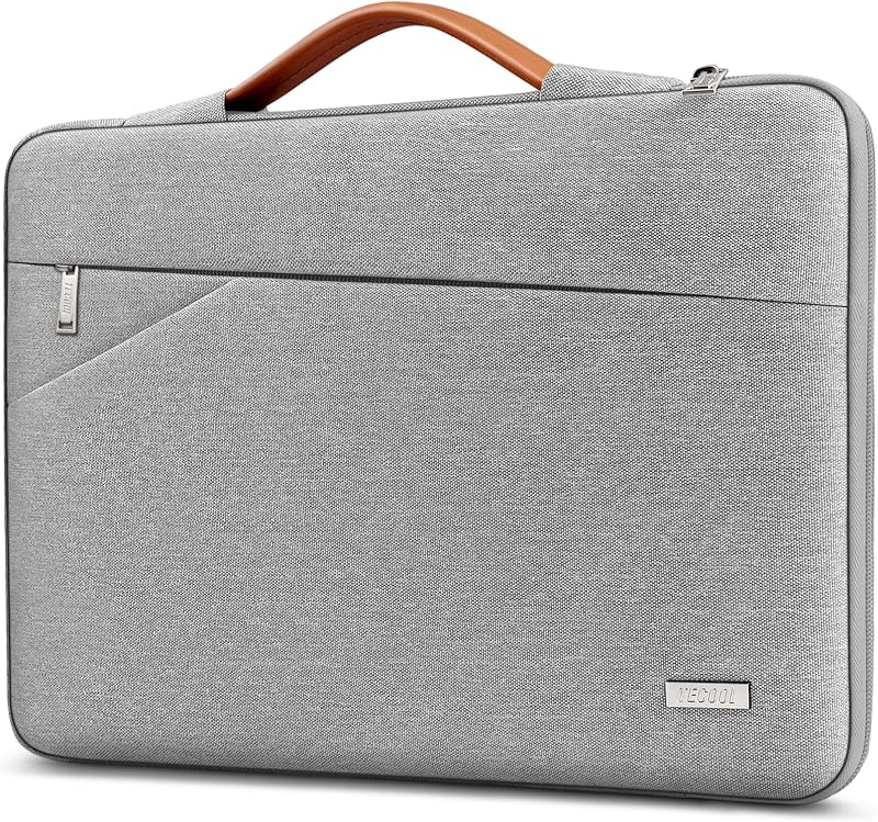 TECOOL 15.6 Inch Laptop Sleeve Protective Case Grey