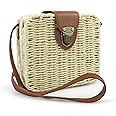 Hoxis Clear Saddle Cross Body Bag Women Chain Shoulder Handbag