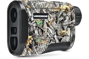 LANCERGEAR Golf/Hunting Rangefinder 6.5X Magnification Waterproof Range Finder, Distance Measurement, Slope Compensation,Speed Modes, Lightweight, for Hunting, Golfing and Shooting