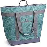 Jumbo Insulated Cooler Bag (Green) with HD Thermal Insulation - Premium, Collapsible Soft Cooler Makes a Perfect Insulated Grocery Bag, Food Delivery Bag, Travel Bag, Beach or Picnic Bags
