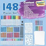 KreativeKraft Art Set for Kids 148 Pcs Colouring Pens Pencils Crayons Markers view 6