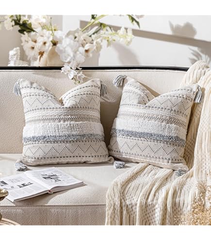 PANOD - Funda De Almohada Decorativa De Felpa S Per Suave De Estilo R Stico 20 X