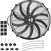 Amazon.com: FSBCGT 16 Inch Universal Slim Fan Push Pull Electric ...