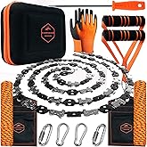 CAMPNDOOR High Limb Rope Saw 53 In - Zero Effort 360 Arborist Rope Chain Saw - Limb Saw - Hand Chain Saw - Cable Saw - Tree L