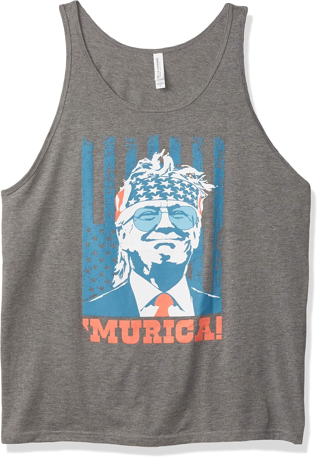 Donald Trump 2020 Tank Murica 4th of July Patriotic American Party USA Singlet: Clothing