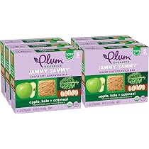 Amazon.com: Plum Organics Jammy Sammy Snack Bars – Manzana, col ...
