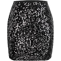 mid length sequin skirts