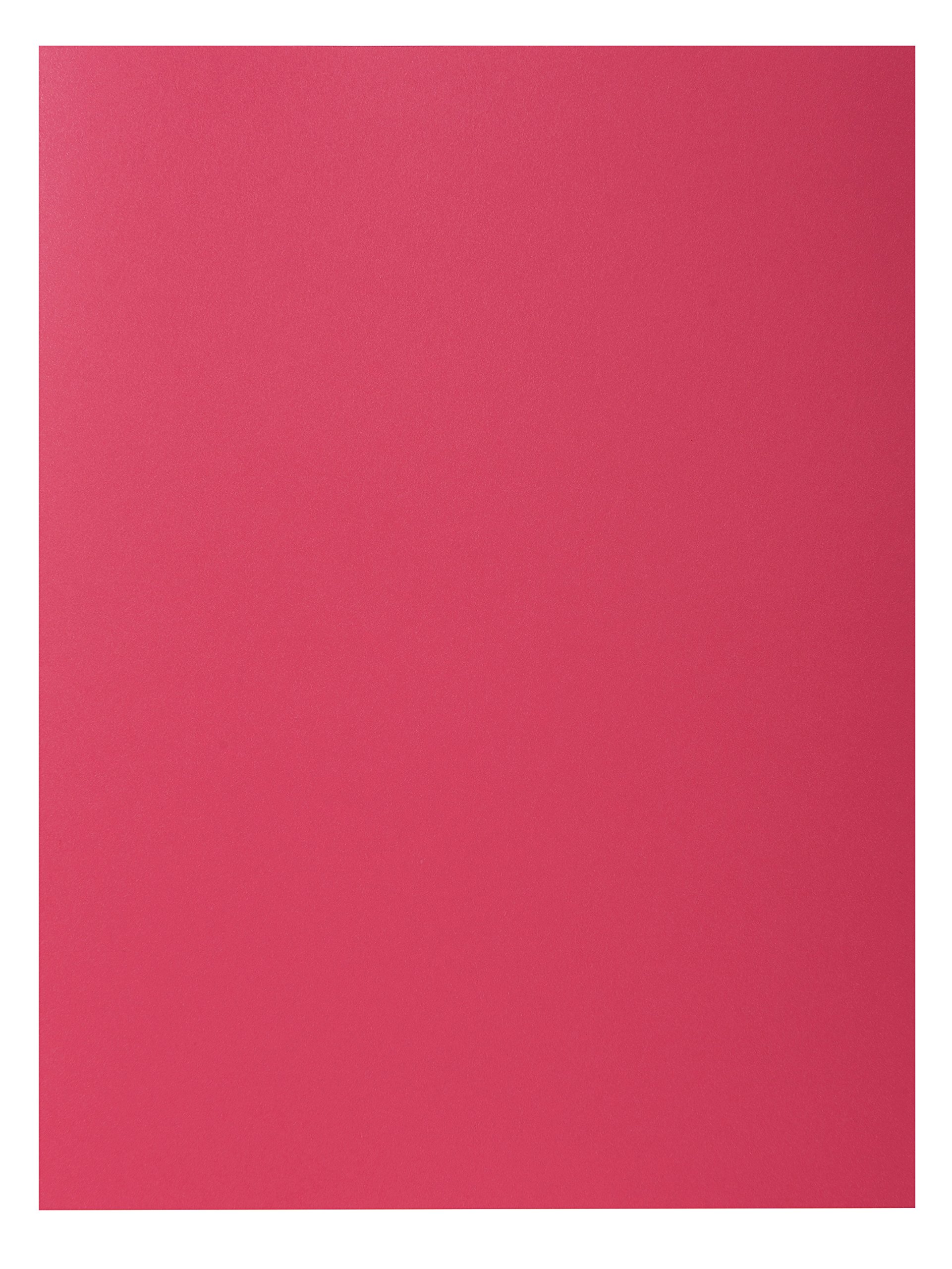 Exacompta - Ref 807016E - Rocks Square Cut Folder - 220 x 310mm in Size, Suitable for Holding A4 Documents, 80gsm Coloured Paper -Raspberry Colour (Pack of 30)