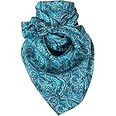 Austin Accent Cowboy Bandana 100% Silk Scarf Wild Rag 34 Inch Multiple Colors