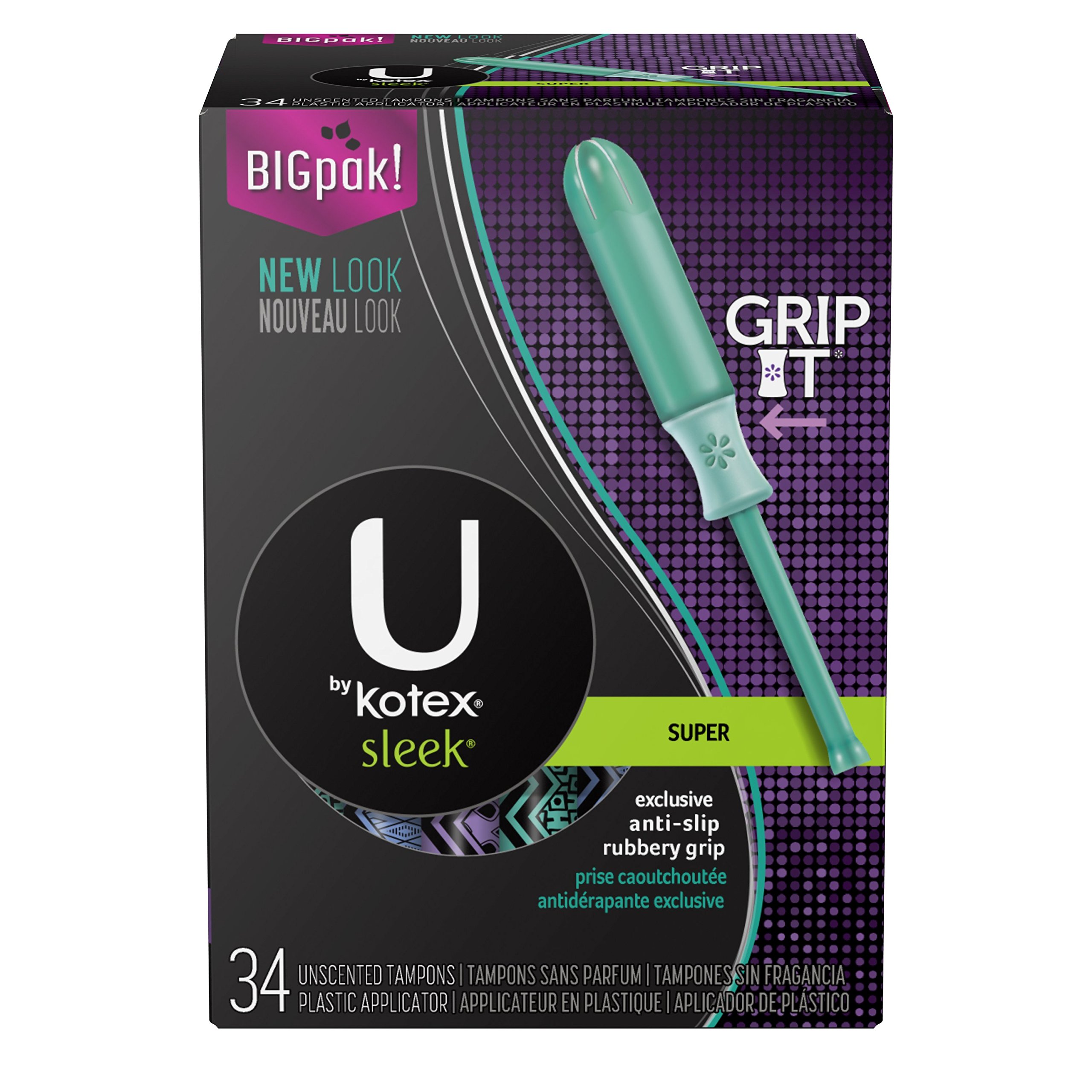 U by Kotex Sleek Tampons, Super Plus Absorbency, Fragrance