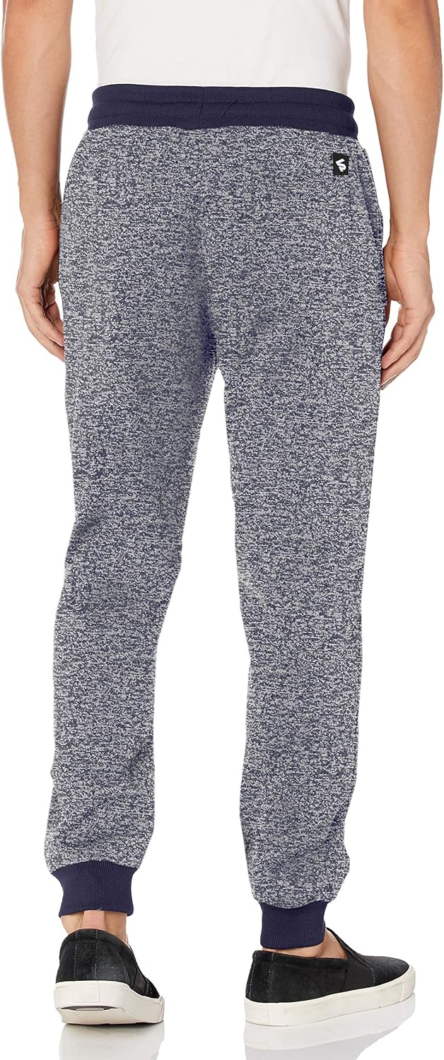 Southpole Men's Basic Fleece Marled Jogger Pant-Reg and Big & Tall Sizes: Clothing