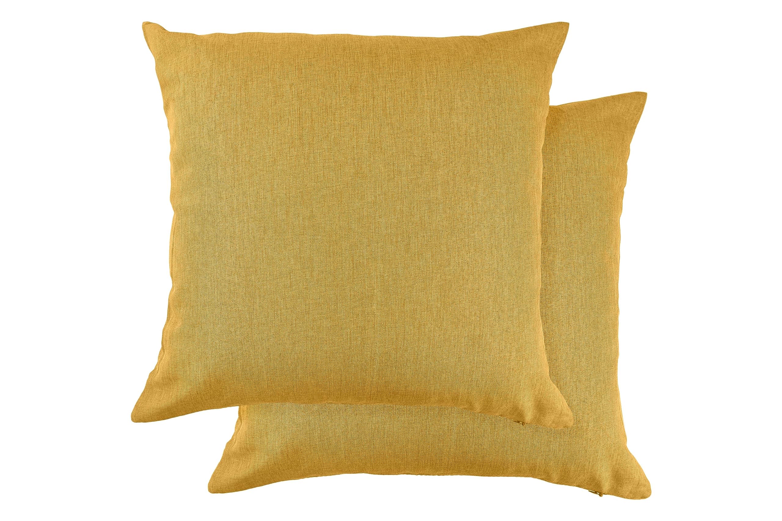 Emma Barclay Jardin - Waterproof Indoor/Outdoor Cushion Cover For Chairs or Sofas - 17x17 (43x43cm) (Lemon)
