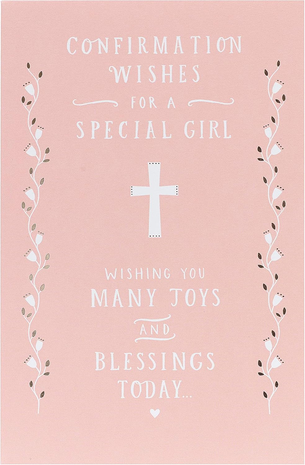 Confirmation Card for Girls Confirmation Day Congratulations Card, Religious Holy Card