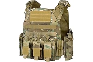 FIREGEAR Tactical Vest Weighted Vest Airsoft Vest,3D Breathable Adjustable Modular Quick Release Vest Outdoor Training