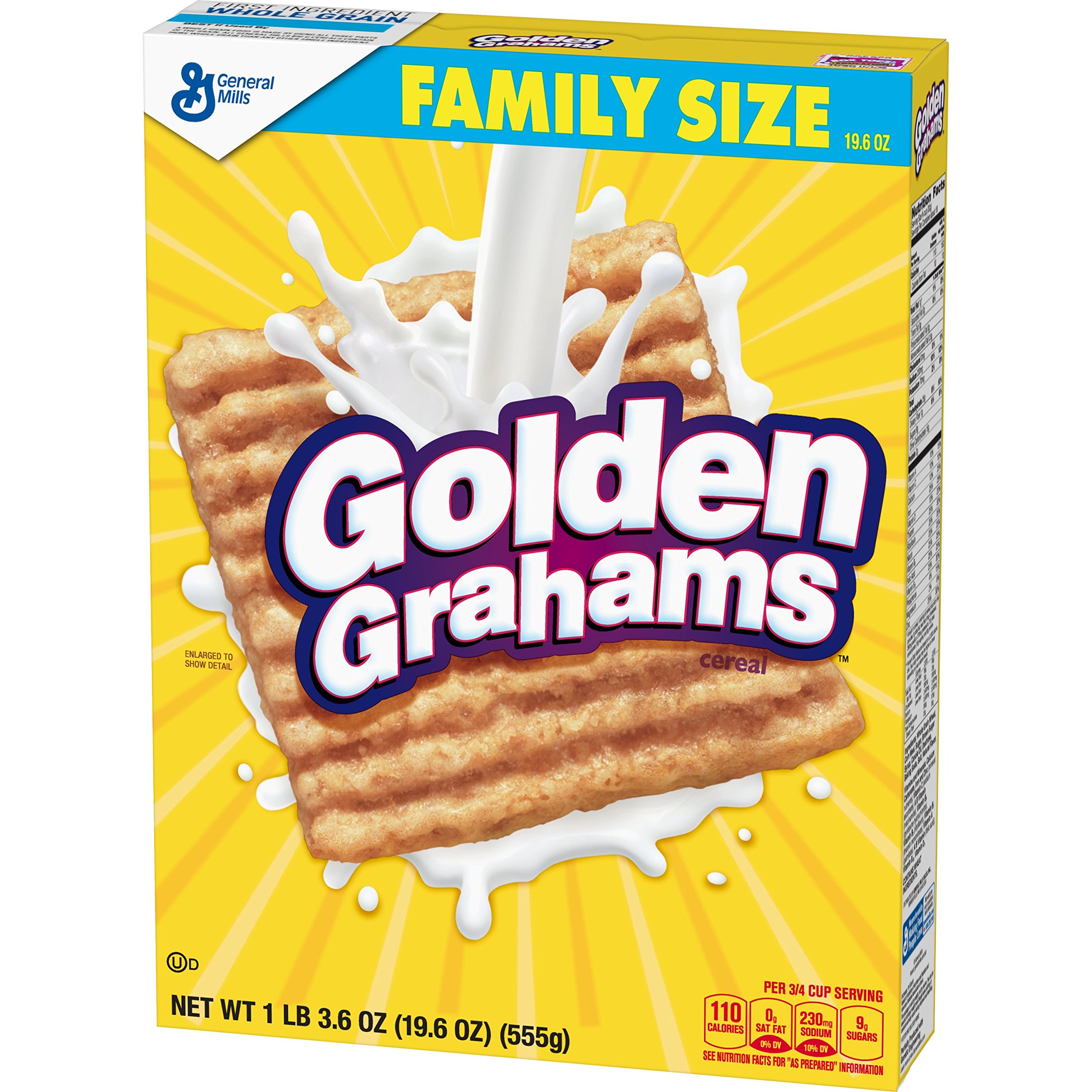 Golden Grahams Cereal, Graham Cracker Taste, Whole Grain, 19.6 oz Buy